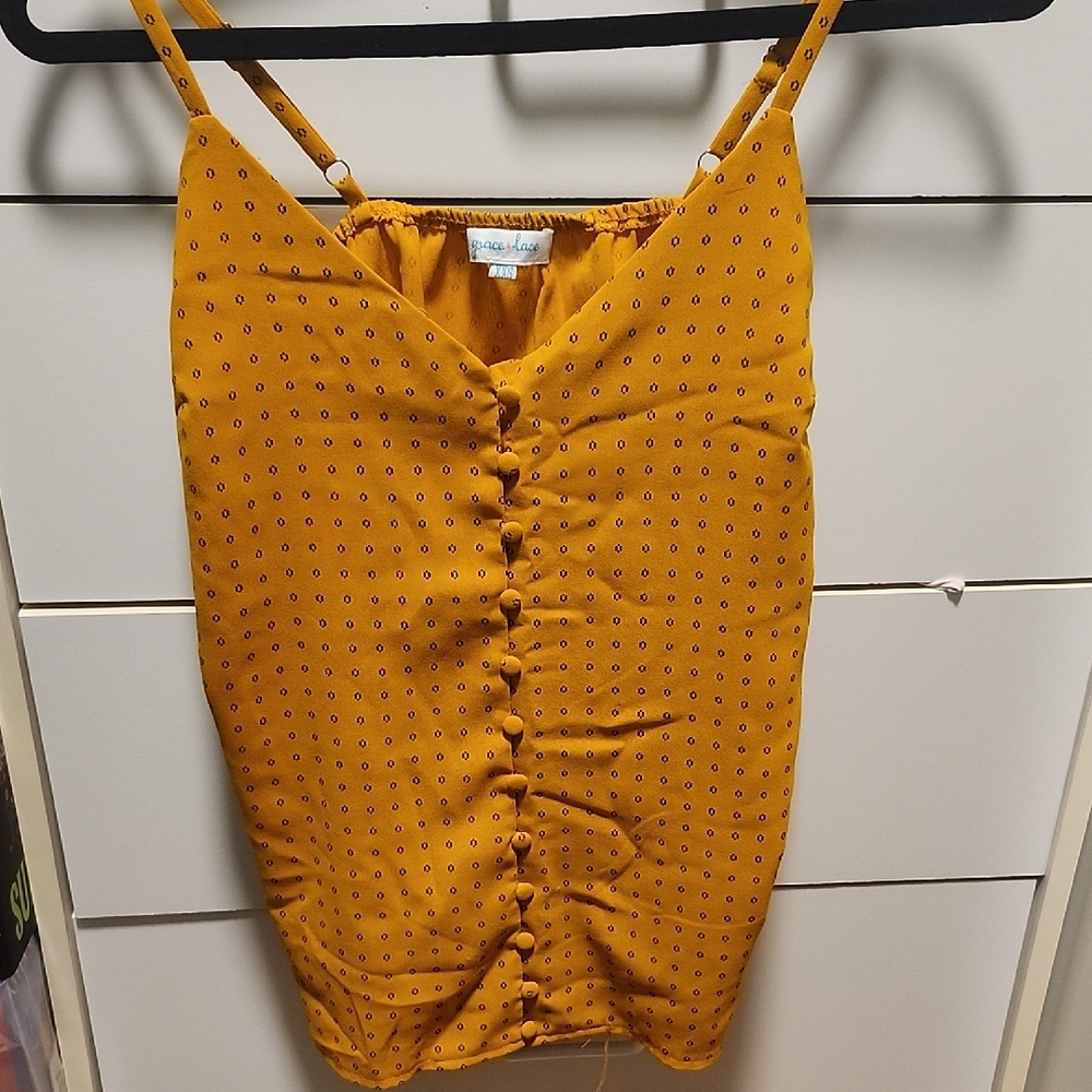 Mustard Yellow Button-Down Dress